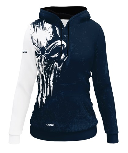 SKULL NAVY bluza damska front