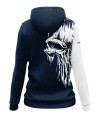 SKULL NAVY bluza damska tył