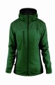GREEN softshell damski front