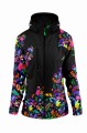 FOLK BLACK softshell damski front