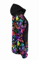 FOLK BLACK softshell damski bok