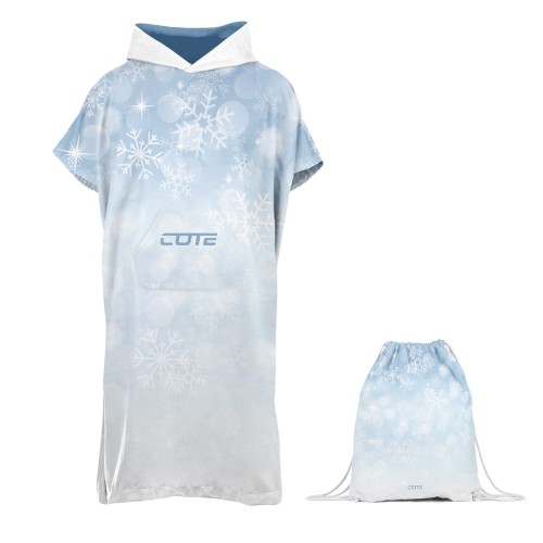ZIMA ponczo damskie front + worek