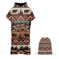 BEAR ponczo męskie zestaw front + worek