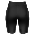 BASIC black legginsy damskie krótkie tył