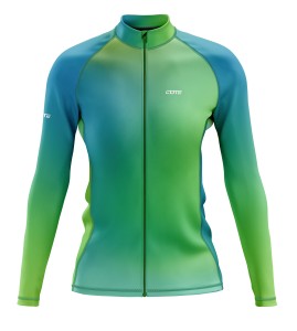 Bluza rowerowa LS damska NEON GREEN OUTLET XXL