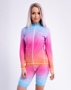 Bluza rowerowa LS OMBRE SUNSET damska OUTLET XS, L