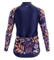 Damska bluza rowerowa COTE LS BLOOM – widok z tyłu, kolarska odzież sportowa