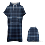 Zestaw ponczo do morsowania męskie TARTAN BLUE