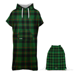 Zestaw ponczo do morsowania męskie TARTAN GREEN