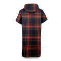 TARTAN RED ponczo damskie tył